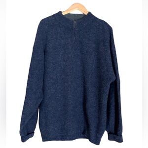 Vintage Woolrich wool blend 1/4 zip sweater Blue Size Large